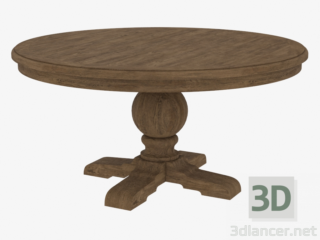 3d модель Стол обеденный круглый 60" ROUND TRESTLE TABLE (8831.1001.L) – превью