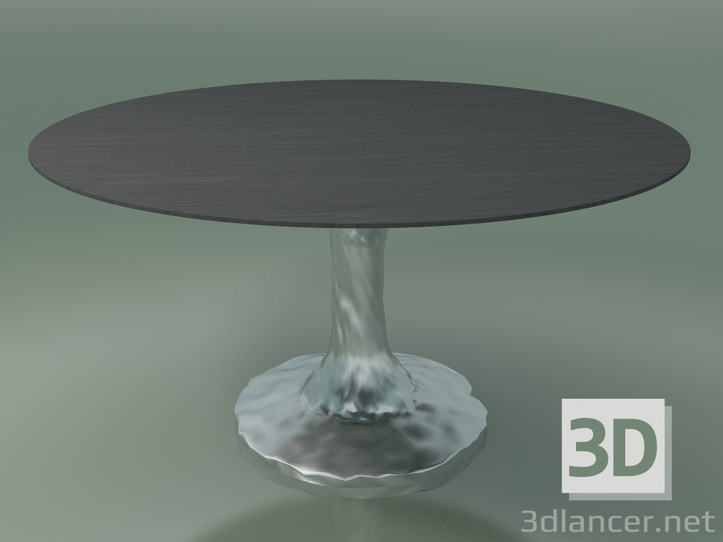 3d model Round dining table (136, Gray Lacquered) - preview