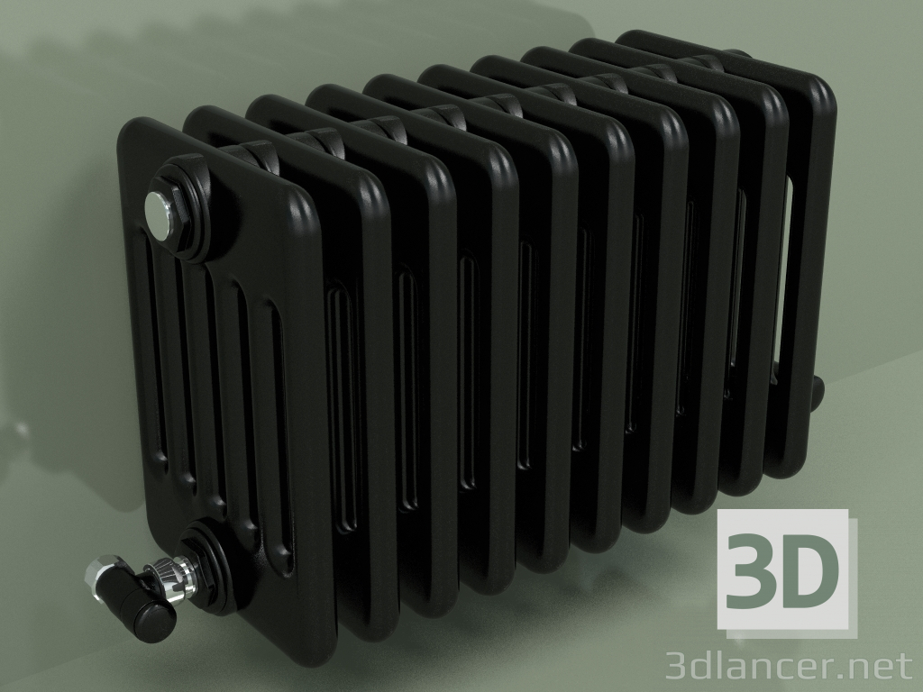 Modelo 3d Radiador TESI 6 (H 300 10EL, Preto - RAL 9005) - preview