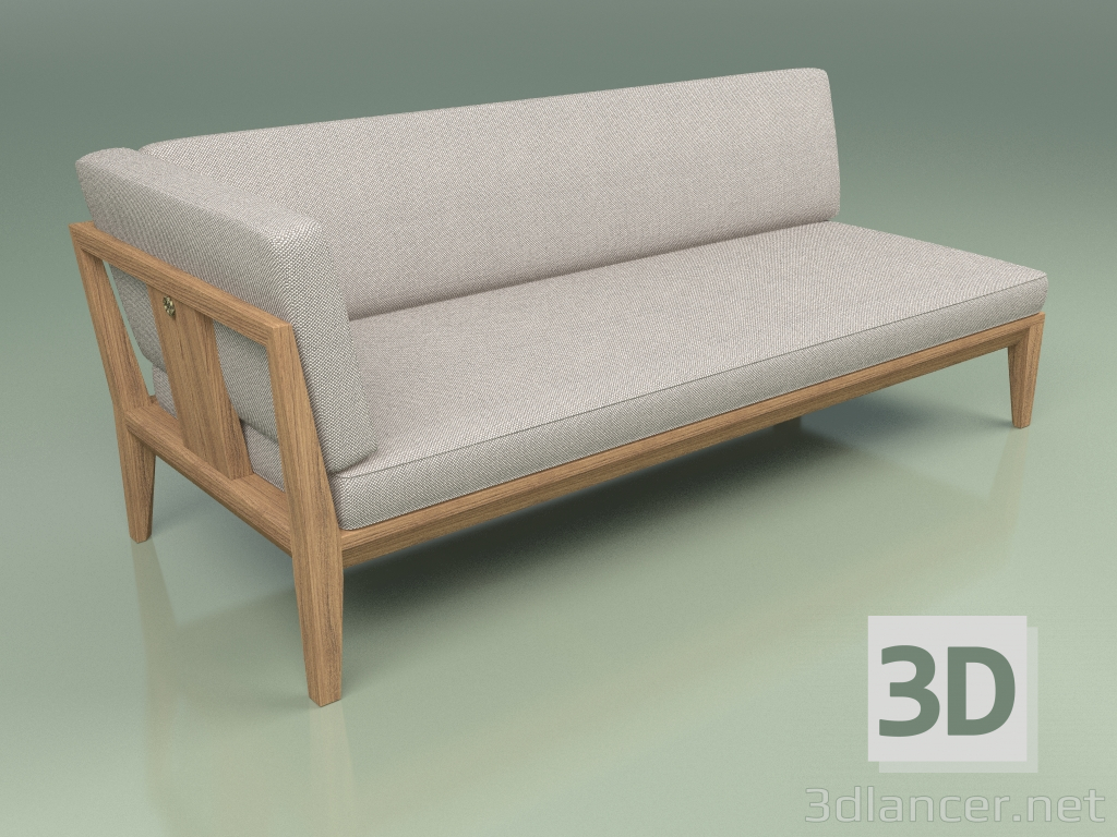 3d model Módulo sofá derecho 005 - vista previa