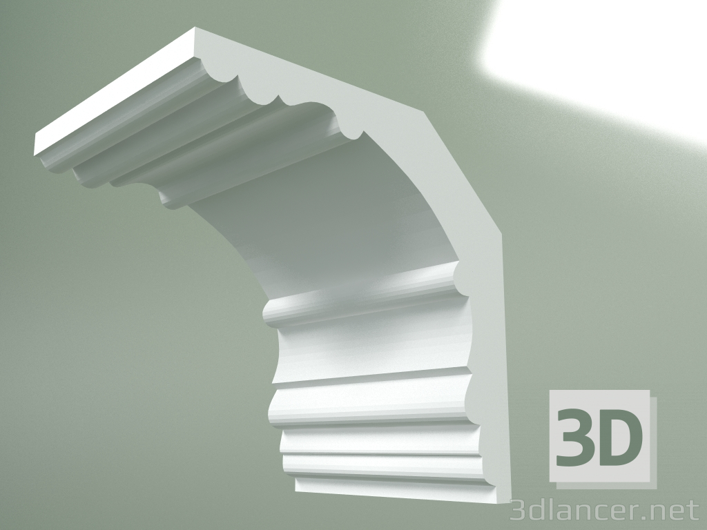 Modelo 3d Cornija de gesso (plinto de teto) KT197 - preview