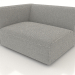 3d model Sofa module 1 seater (XL) 103x100 with armrest on the left - preview