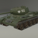 3D T-34-85 RUDY modeli satın - render