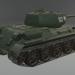 modèle 3D de T-34-85 RUDÉ acheter - rendu