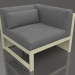 3D Modell Modulares Sofa, Abschnitt 6 rechts (Gold) - Vorschau