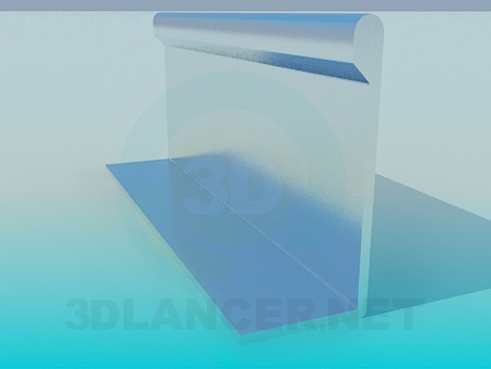 Modelo 3d Perfil móveis de alumínio - preview