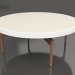 modèle 3D Table basse ronde Ø90x36 (Blanc, DEKTON Danae) - preview