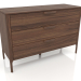 3d модель Комод, обробка шпон горіх (119.8x45x80.4 см) – превью