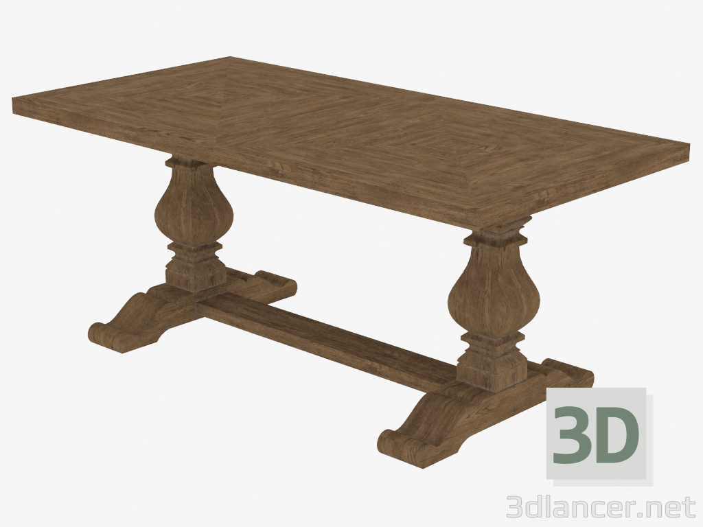 3d модель Стіл обідній 72 "NEW TRESTLE TABLE (8831.1003.S) – превью