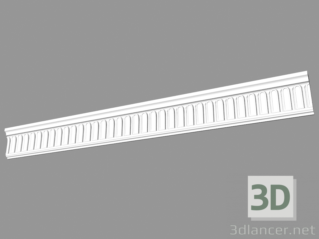 3D Modell Geformtes Gesims (КФ27) - Vorschau