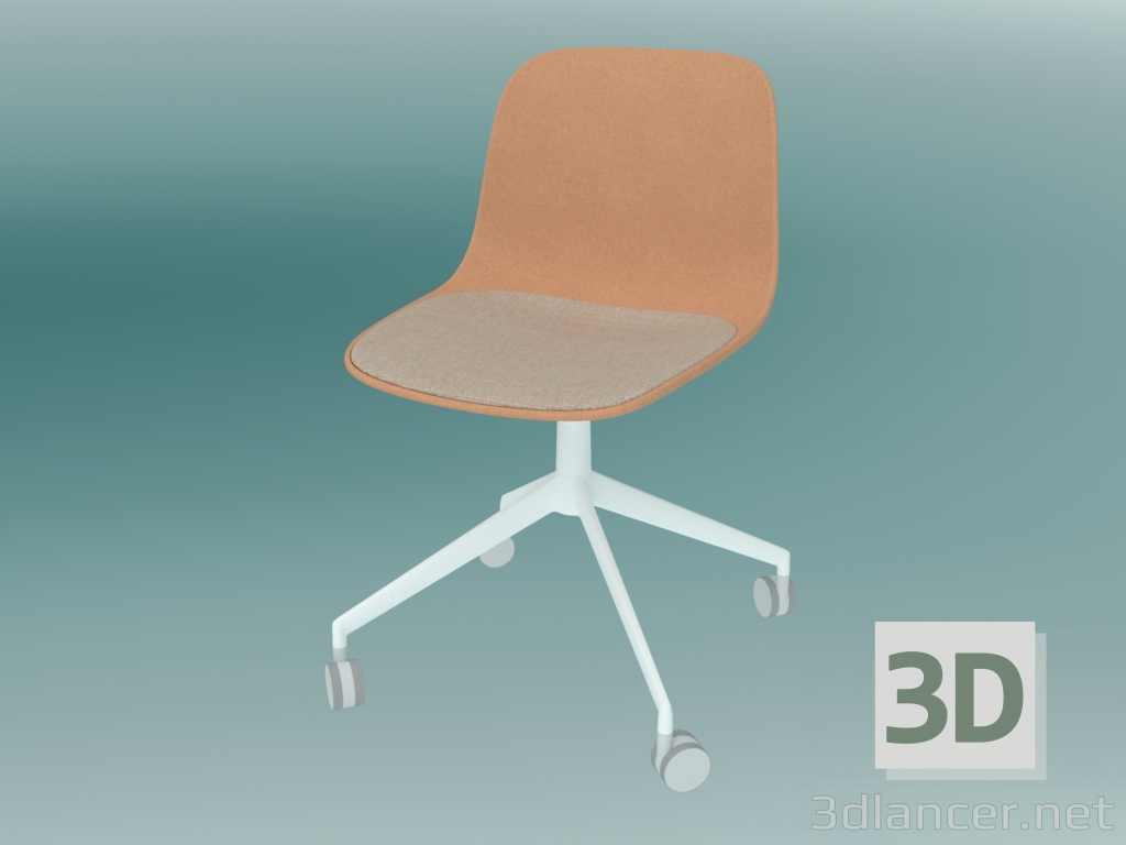 3d model Chair with SEELA castors (S342 with padding) - preview