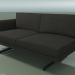 3d model End module 5230 (right armrest, H-legs, Walnut) - preview