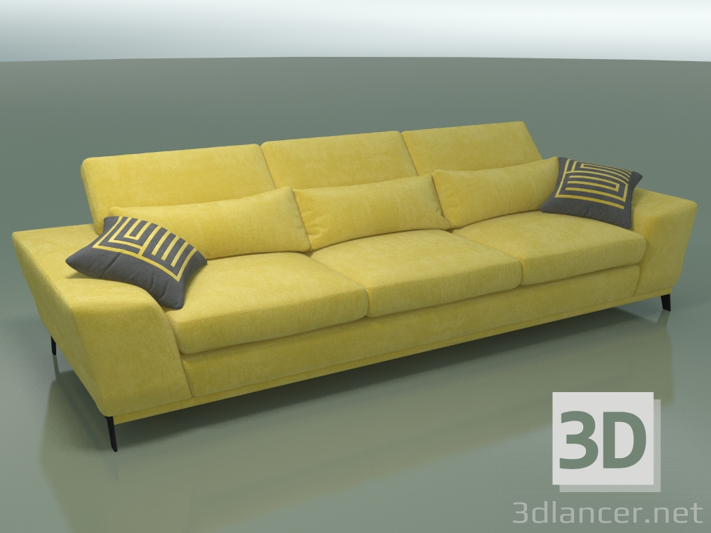 3d model Four-seater sofa - preview