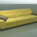 3d model Four-seater sofa - preview