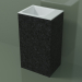 modello 3D Lavabo freestanding (03R126103, Nero Assoluto M03, L 48, P 36, H 85 cm) - anteprima