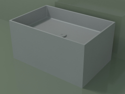 Lavabo sobre encimera (01UN42301, Silver Grey C35, L 72, P 48, H 36 cm)