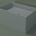 modello 3D Lavabo da appoggio (01UN42301, Silver Grey C35, L 72, P 48, H 36 cm) - anteprima