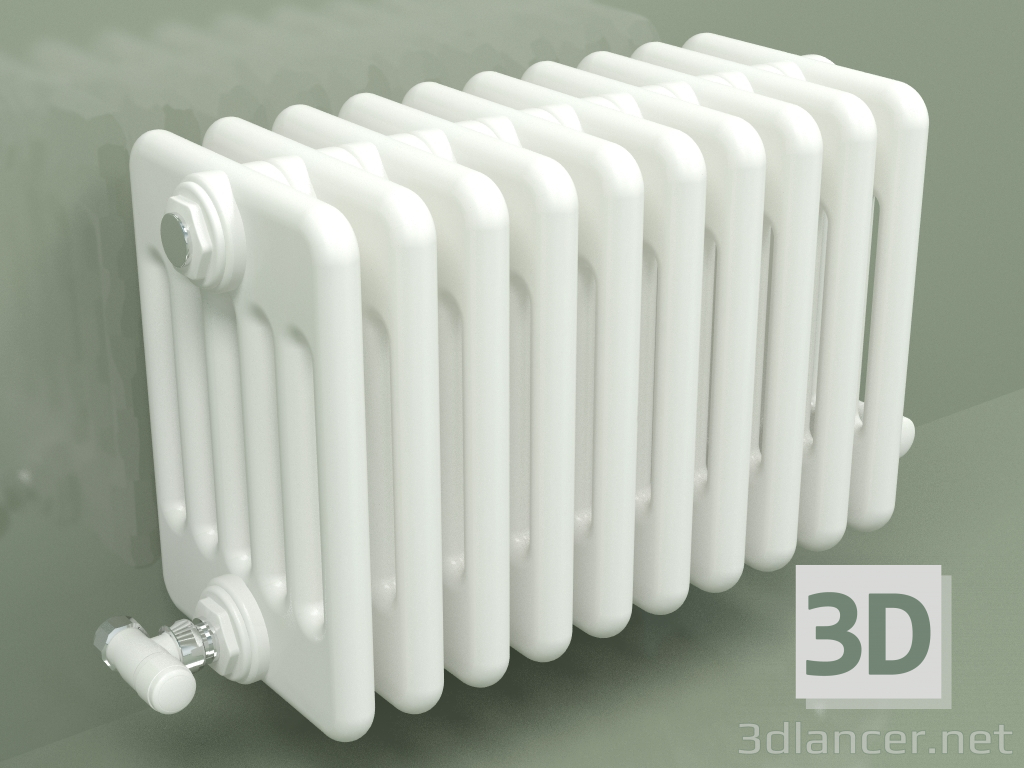 Modelo 3d Radiador TESI 6 (H 300 10EL, branco padrão) - preview