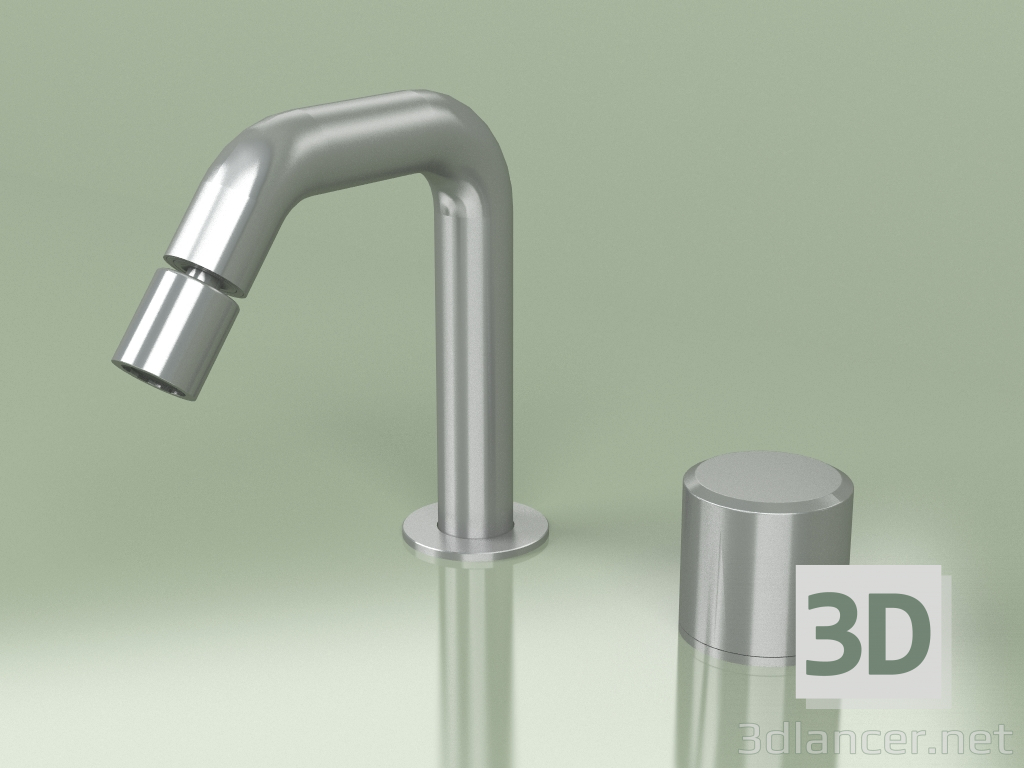 3d model Mezclador de bidé hidroprogresivo de 2 orificios con caño regulable H 133 mm (16 36, AS) - vista previa