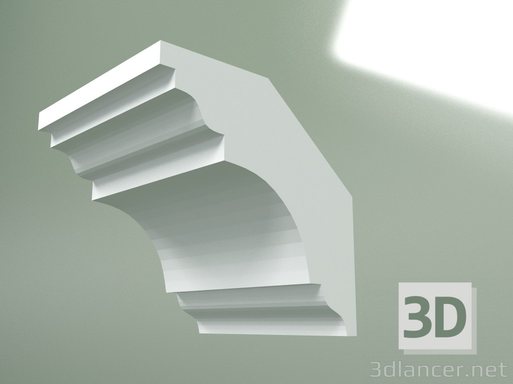 Modelo 3d Cornija de gesso (plinto de teto) KT198 - preview