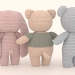 3d Knitted toys model buy - render