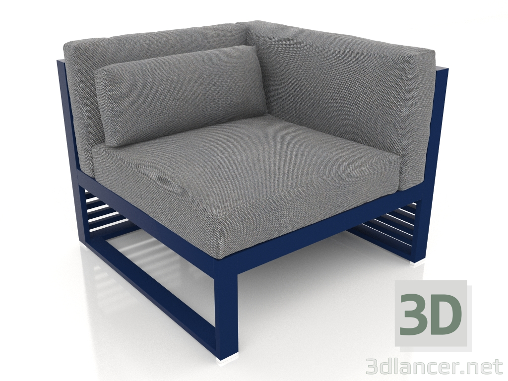 3D Modell Modulsofa, Abschnitt 6 rechts (Nachtblau) - Vorschau