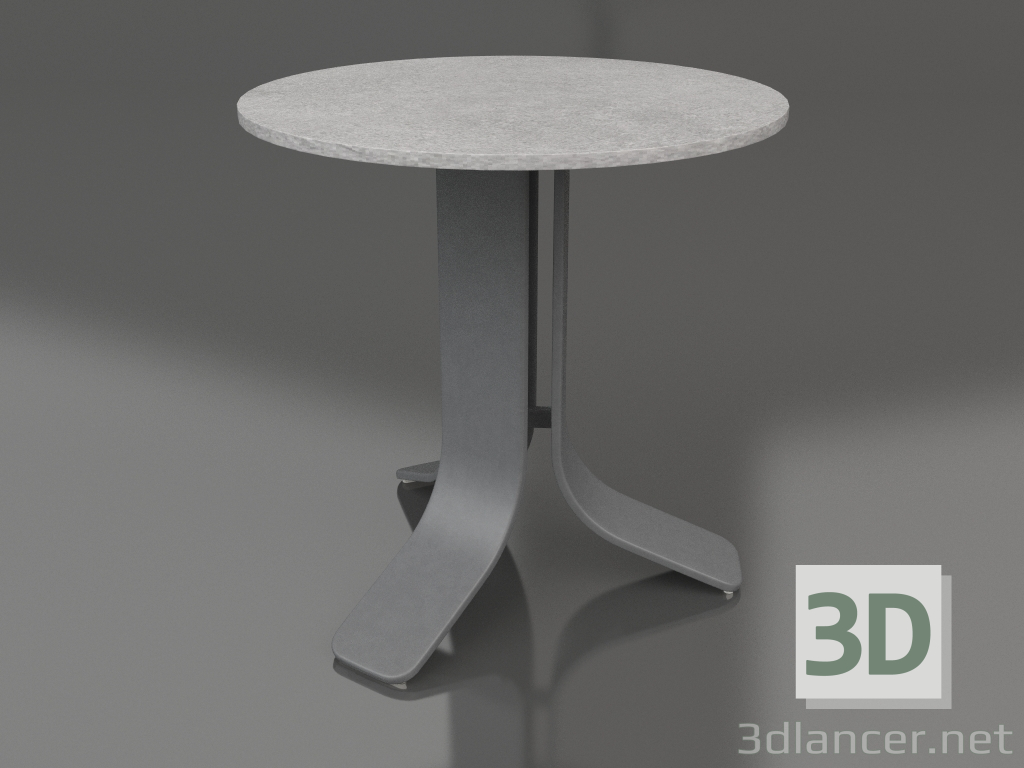 3d модель Стол кофейный Ø50 (Anthracite, DEKTON Kreta) – превью