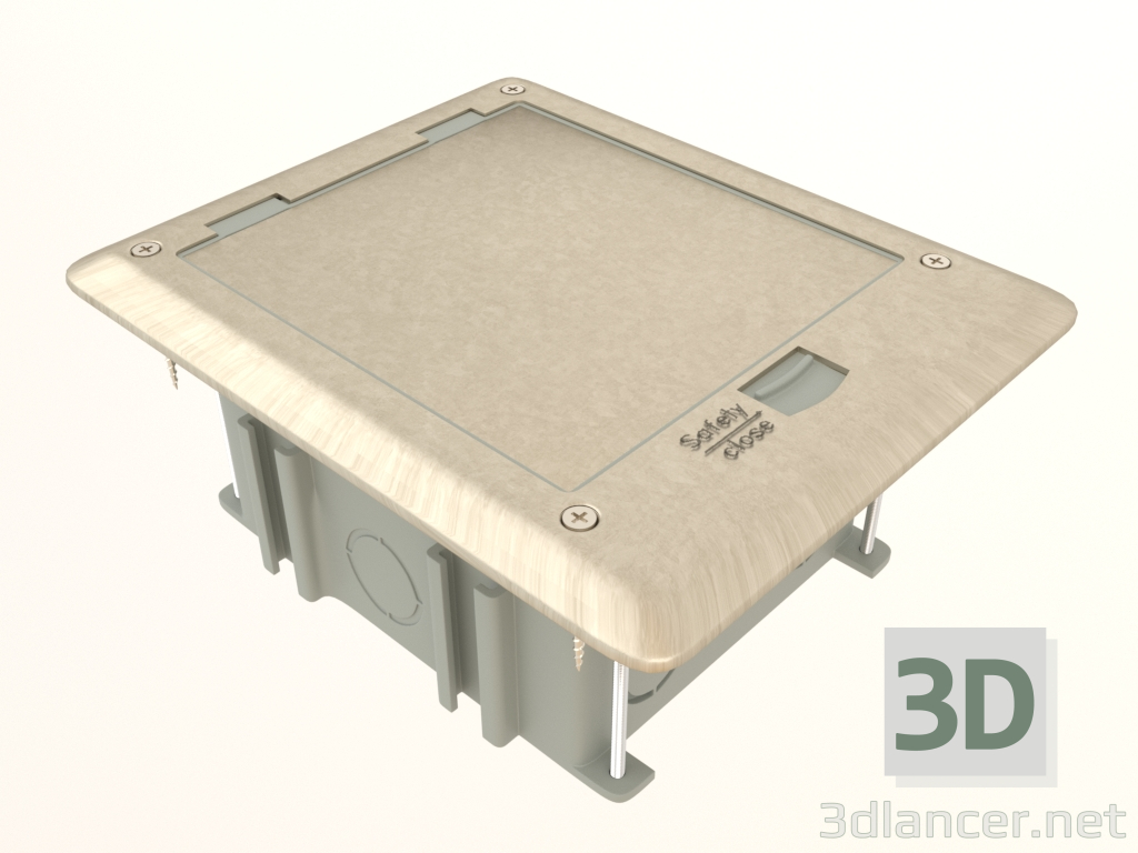 Modelo 3d Escotilha no chão 6 mods. (2 mod. 45x45 mm. + 2 mod. 22,5x45 mm., metal, DFB6M) - preview