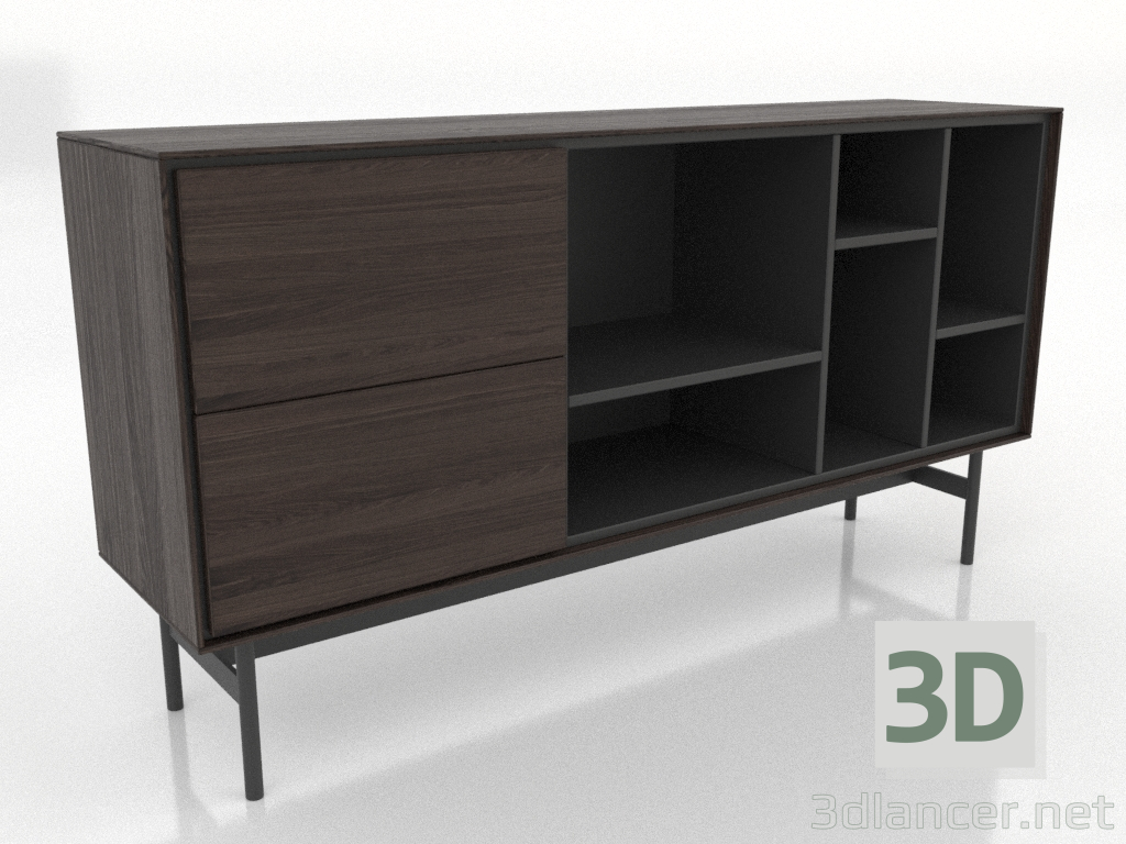3d модель Тумба 1 1600х400 мм (попелястий горіх) – превью 3d модель Тумба 1 1600х400 мм (попелястий горіх) – превью