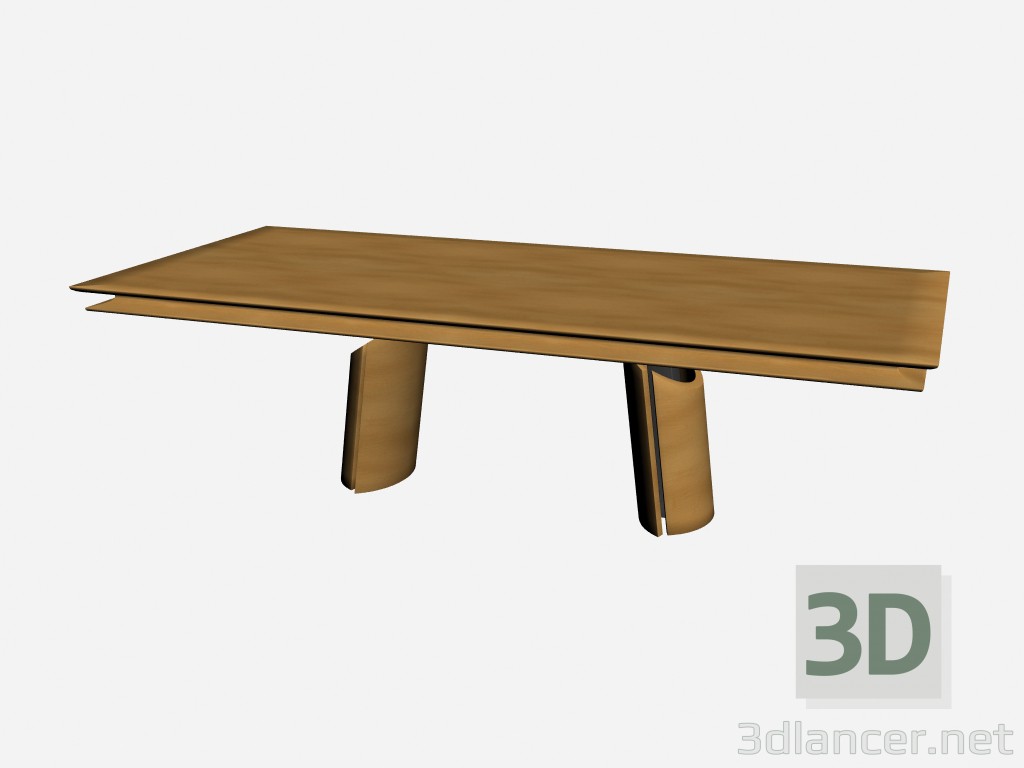 3d model Mesa de centro rectangular olímpico - vista previa