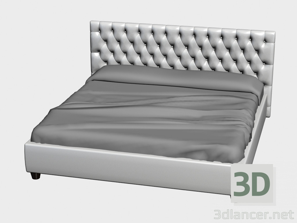 3d model Cama Chester 2 (218) - vista previa