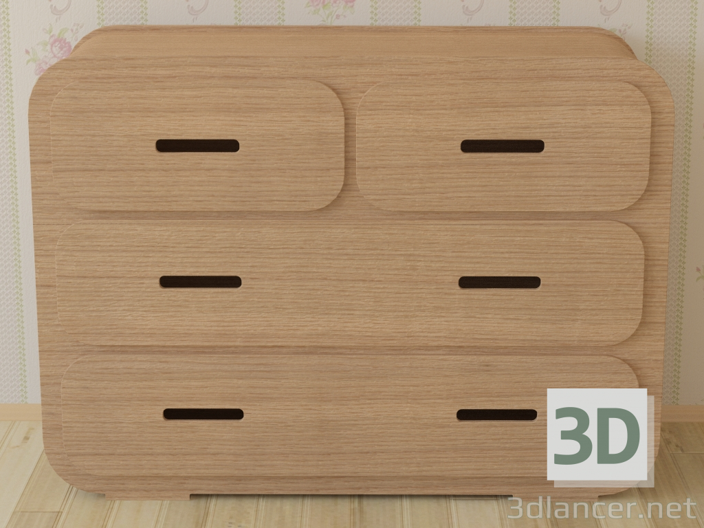 3d Chest of Drawer 3A from Unto This Last model buy - render