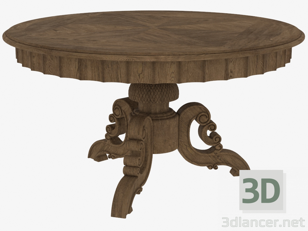 modèle 3D table ronde 55 « TABLE RONDE FRANÇAIS (8831.0001.M.602) - preview