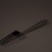 3d folk, fork chrome model buy - render