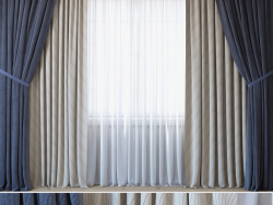 Curtains with tulle set 3 in 1