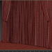 3d Curtains with tulle set 3 in 1 model buy - render