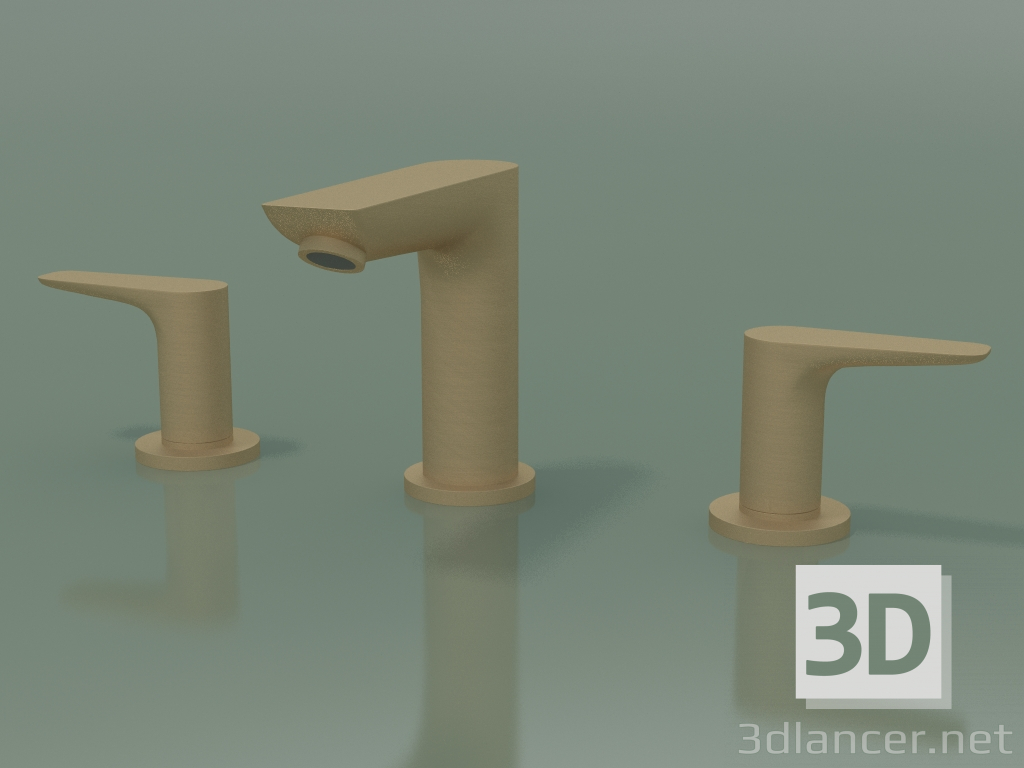 3d модель Змішувач для раковини, на 3 отвори (71733140) – превью