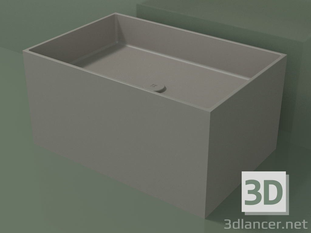 3d model Lavabo sobre encimera (01UN42301, Clay C37, L 72, P 48, H 36 cm) - vista previa