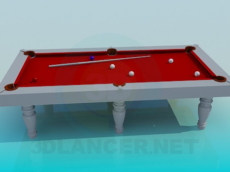 3D modeli Bilardo masası - önizleme