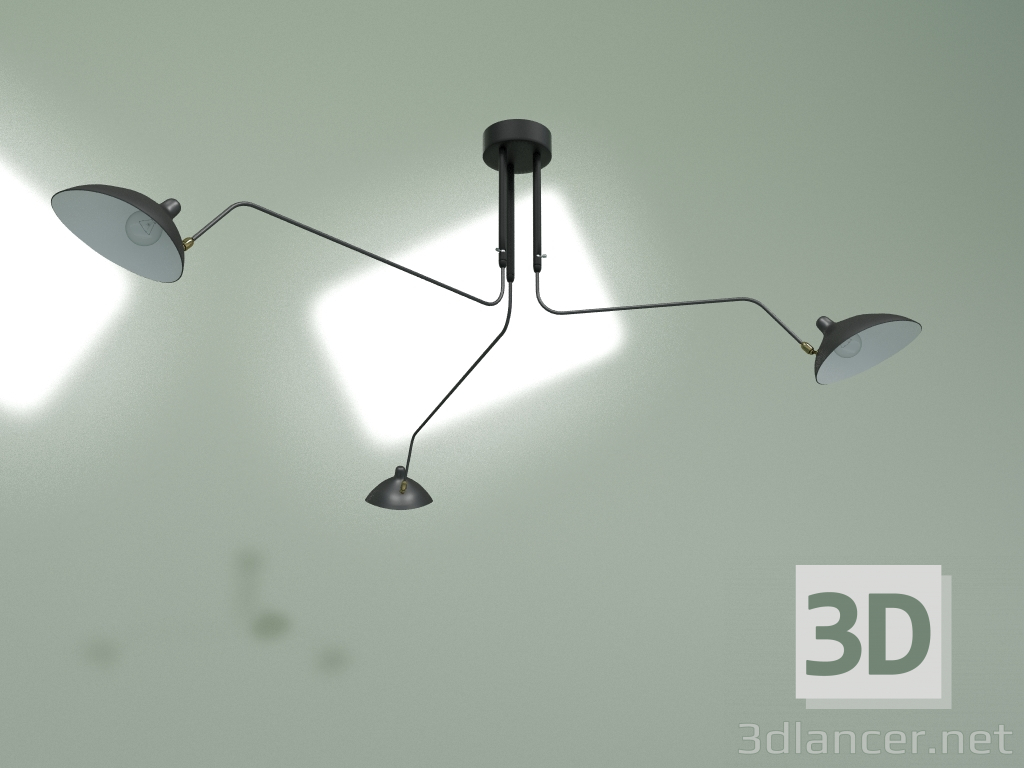 3d model Plafón Spider Mouille E 3 luces - vista previa