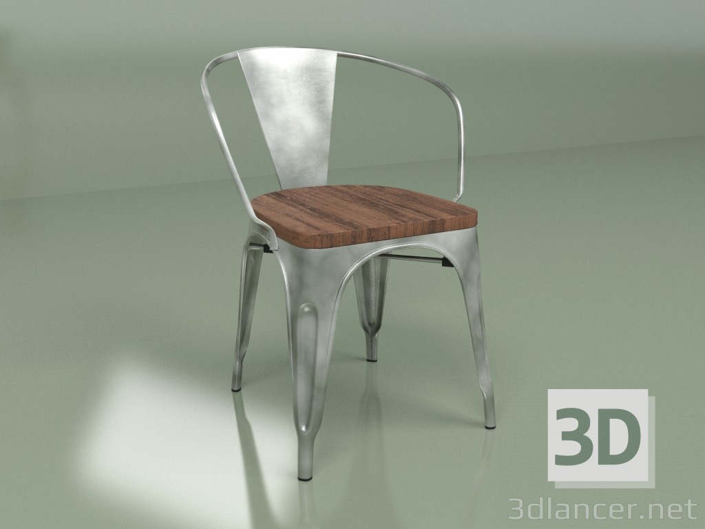 3d model Silla Marais Arms (galvanizada) - vista previa