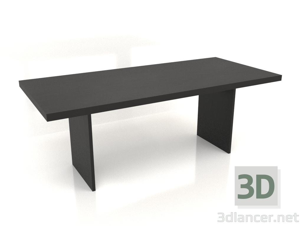 Modelo 3d Mesa de jantar DT 13 (2000x900x750, madeira preta) - preview