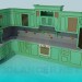 3d model Set de cocina - vista previa