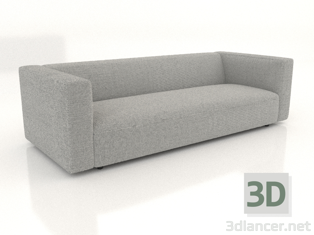 3D Modell 3-Sitzer-Sofa (XL) - Vorschau