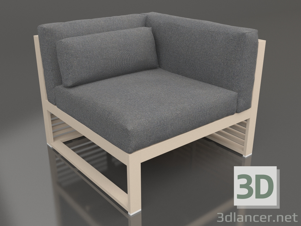 3d model Modular sofa, section 6 right (Sand) - preview