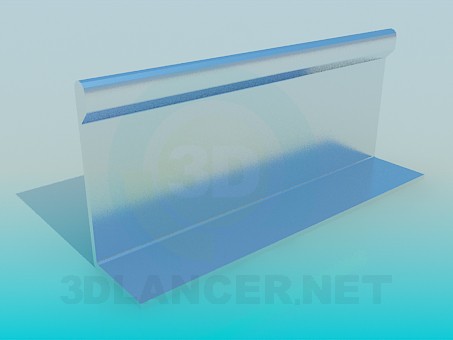 modello 3D Profilo cromato - anteprima