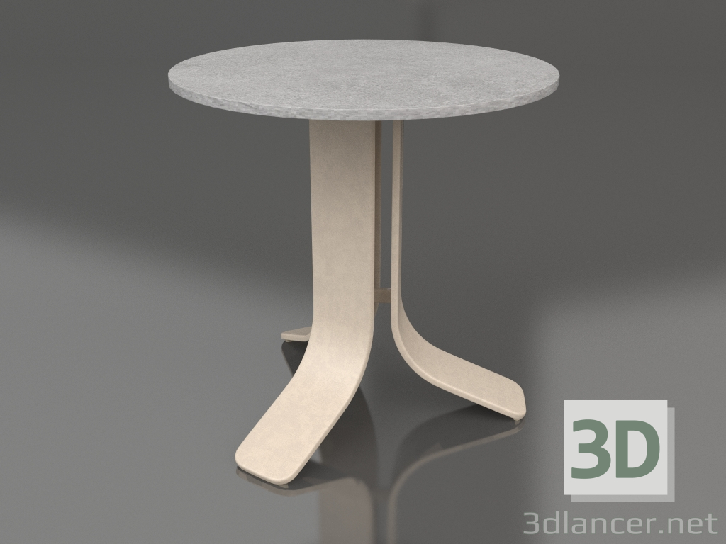 3d модель Стол кофейный Ø50 (Sand, DEKTON Kreta) – превью