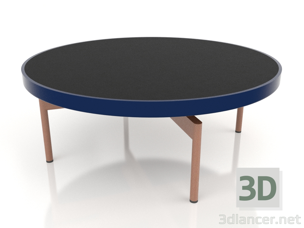 3d model Mesa de centro redonda Ø90x36 (Azul noche, DEKTON Domoos) - vista previa