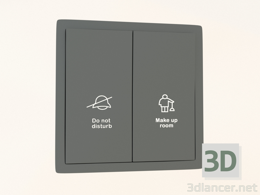 3d model Cambiar con símbolos DND; MUR (acero, DA88837) R98 - vista previa