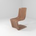 3d model Wooden chair - preview